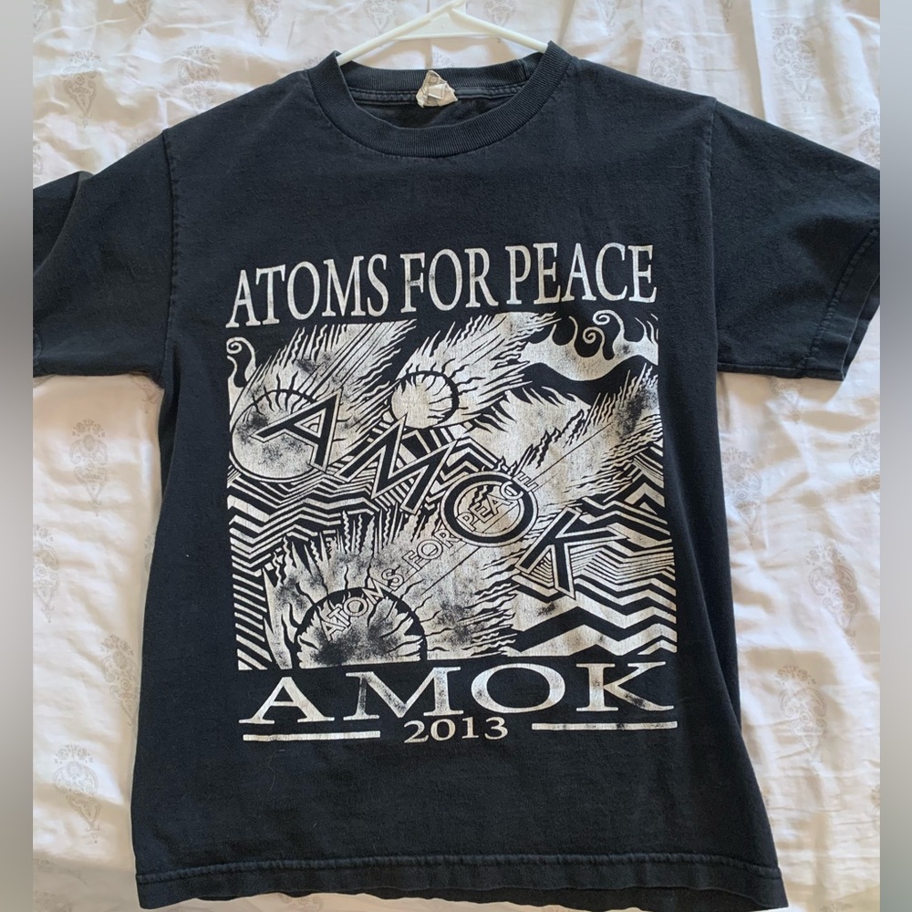 Atoms For Peace Thom Yorke Radiohead Waste 2013 AMOK Tour T Shirt Size Small